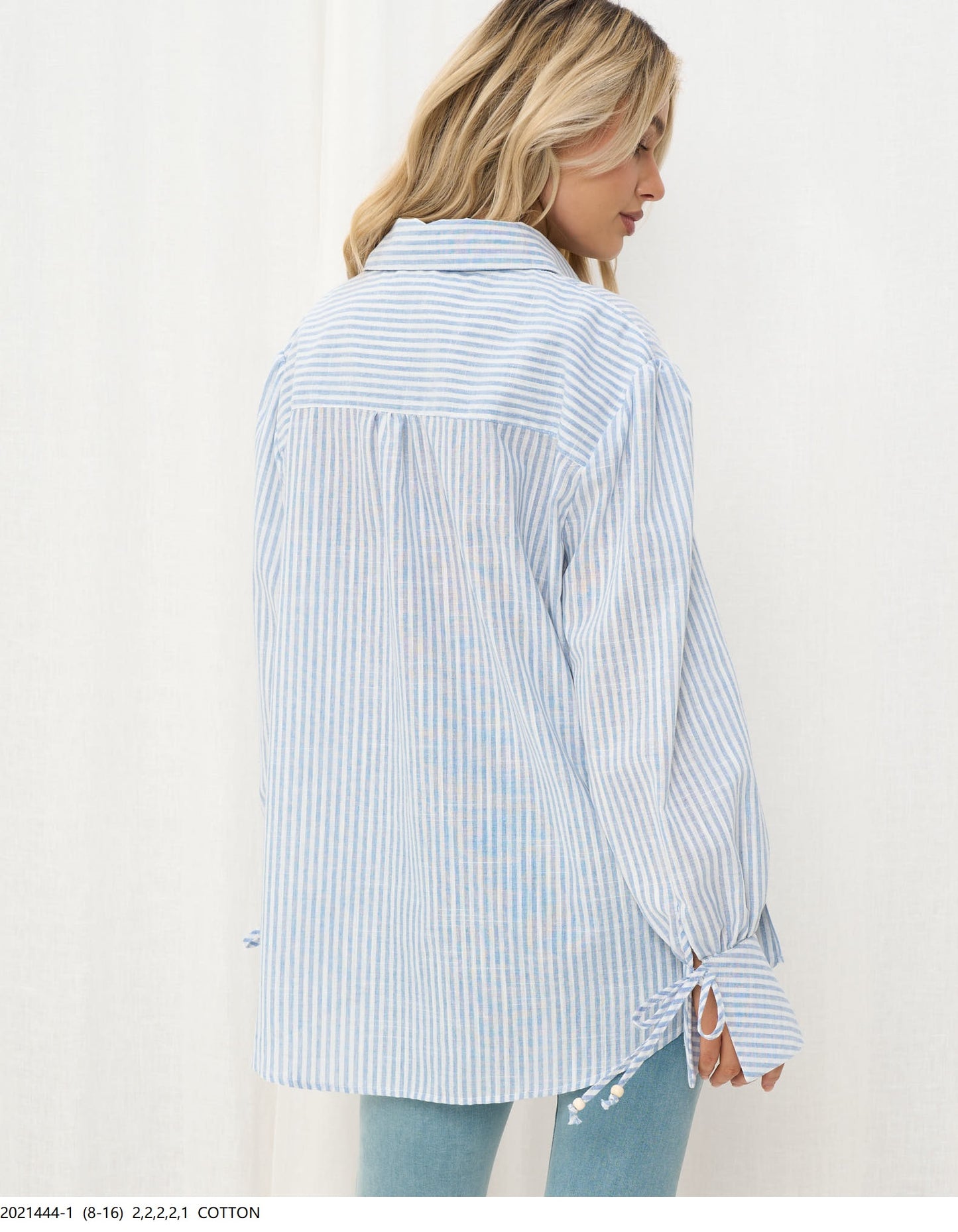 Lila Stripe Shirt - Blue