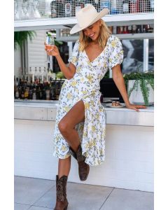 Floral Wrap Dress