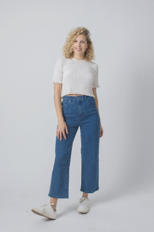 High Rise Wide Leg Jeans