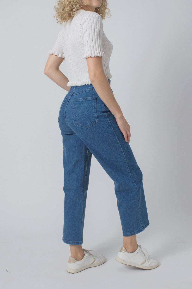 High Rise Wide Leg Jeans