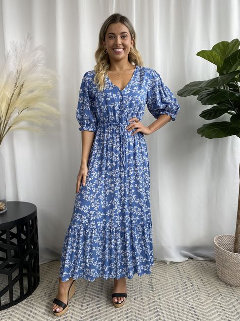 Floral Tiered Maxi Dress