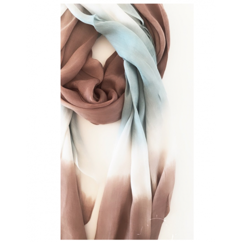 Riviera Scarf - Tan Tie dye